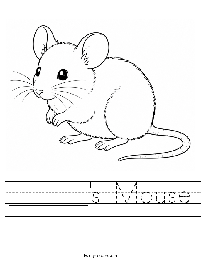 ______'s Mouse Worksheet