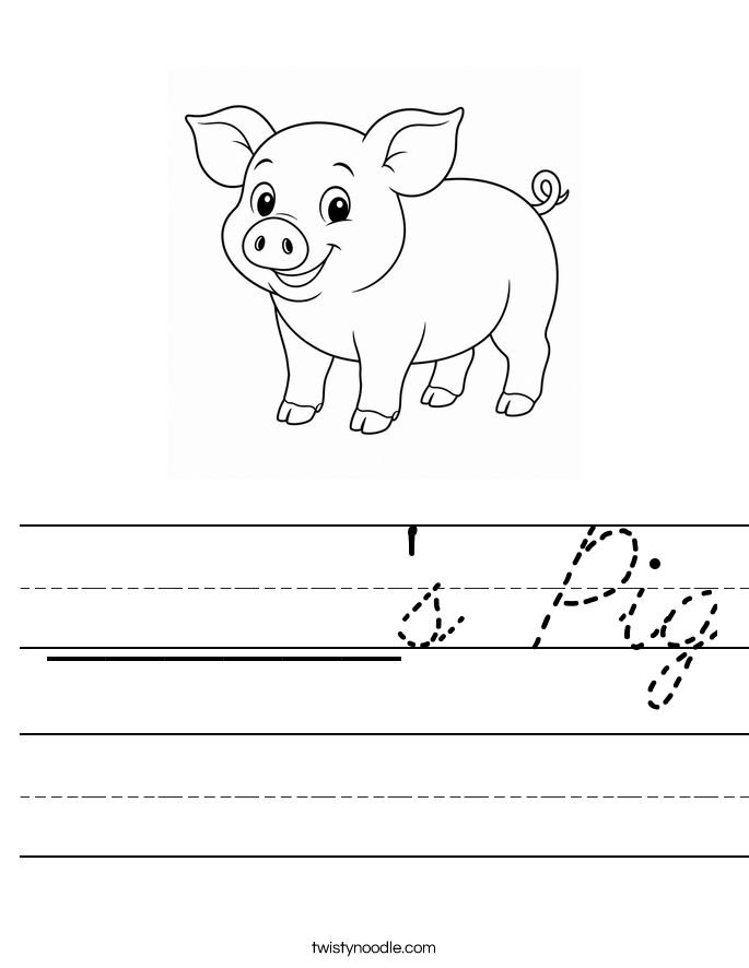 ______'s Pig Worksheet
