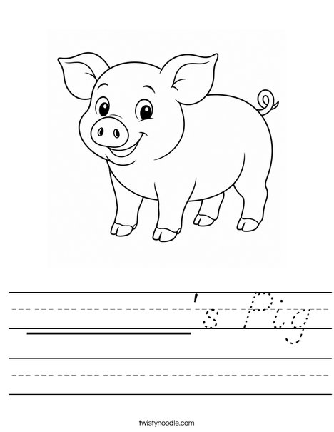 ______'s Pig Worksheet