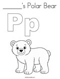 ______'s Polar Bear Coloring Page