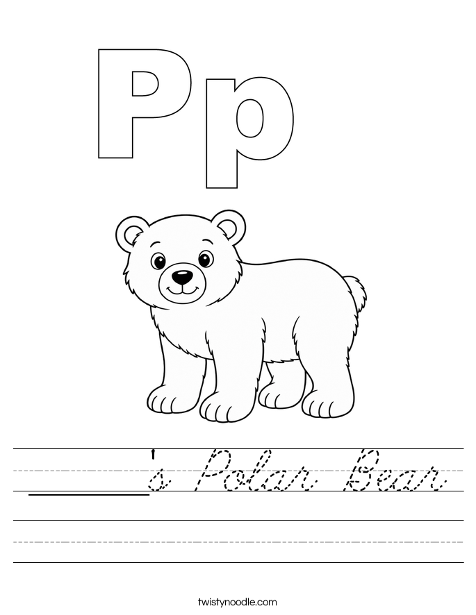 ______'s Polar Bear Worksheet