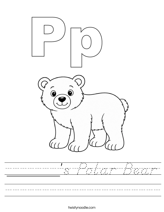 ______'s Polar Bear Worksheet