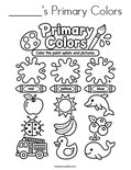 ______'s Primary Colors Coloring Page