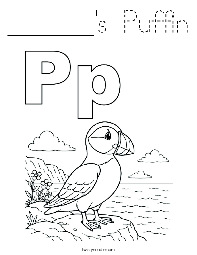______'s Puffin Coloring Page