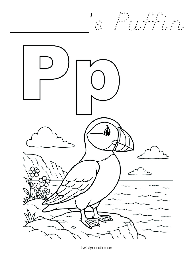 ______'s Puffin Coloring Page