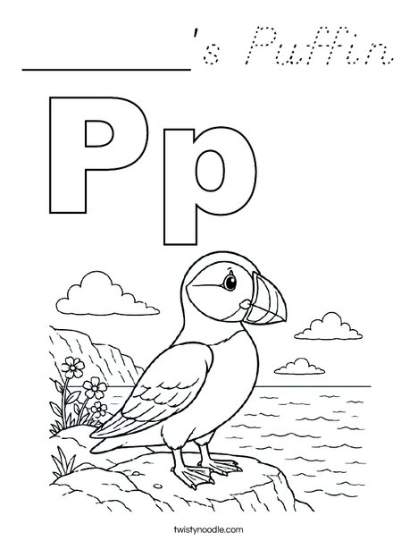 ______'s Puffin Coloring Page