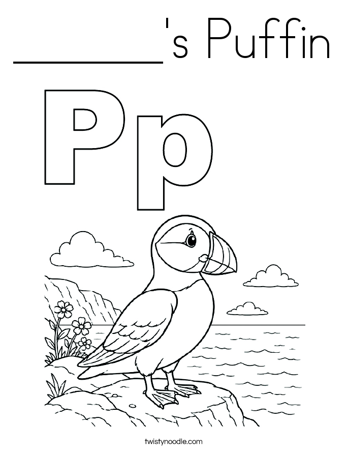 ______'s Puffin Coloring Page