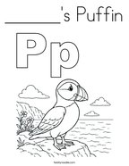 ______'s Puffin Coloring Page