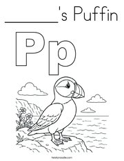 ______'s Puffin Coloring Page