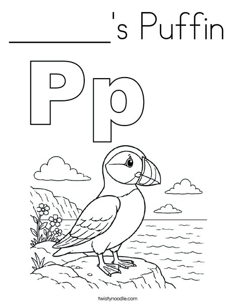 ______'s Puffin Coloring Page