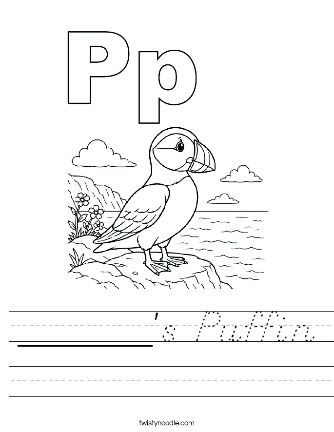 ______'s Puffin Worksheet