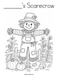 ______'s Scarecrow Coloring Page