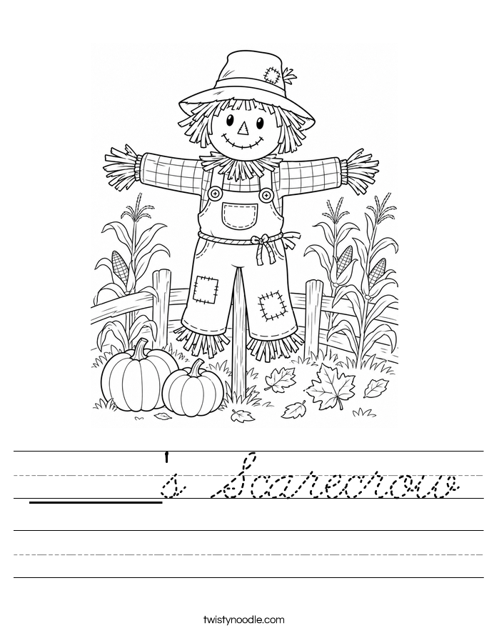 ______'s Scarecrow Worksheet