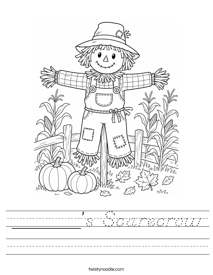 ______'s Scarecrow Worksheet