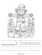 ______'s Scarecrow Handwriting Sheet