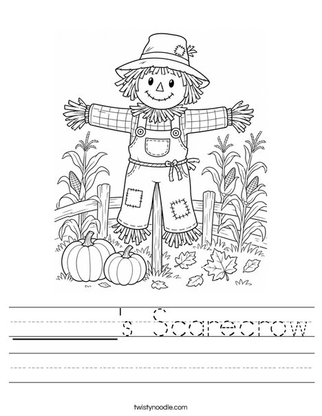 ______'s Scarecrow Worksheet