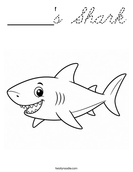 ______'s Shark Coloring Page