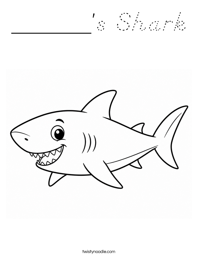 ______'s Shark Coloring Page