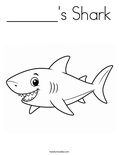 ______'s Shark Coloring Page