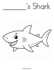______'s Shark Coloring Page