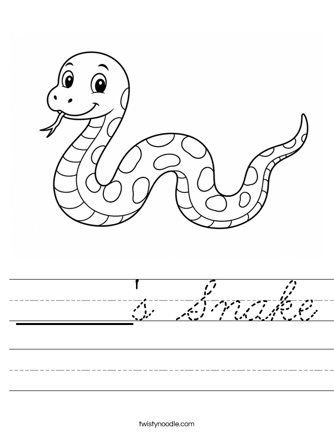 ______'s Snake Worksheet