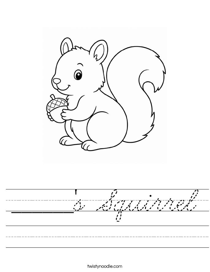 ______'s Squirrel Worksheet