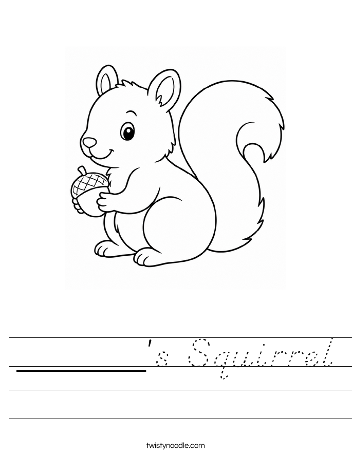 ______'s Squirrel Worksheet