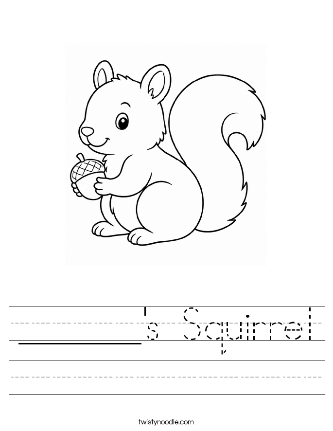 ______'s Squirrel Worksheet