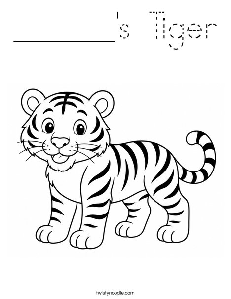 ______'s Tiger Coloring Page