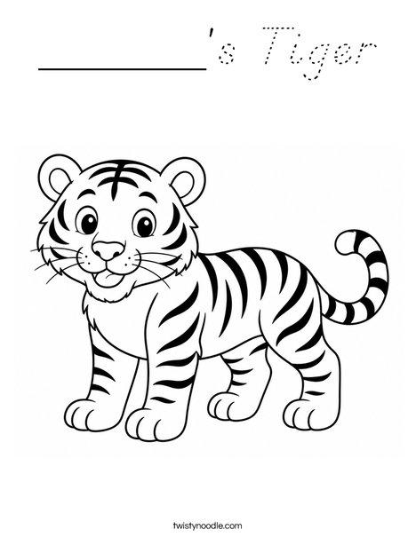 ______'s Tiger Coloring Page