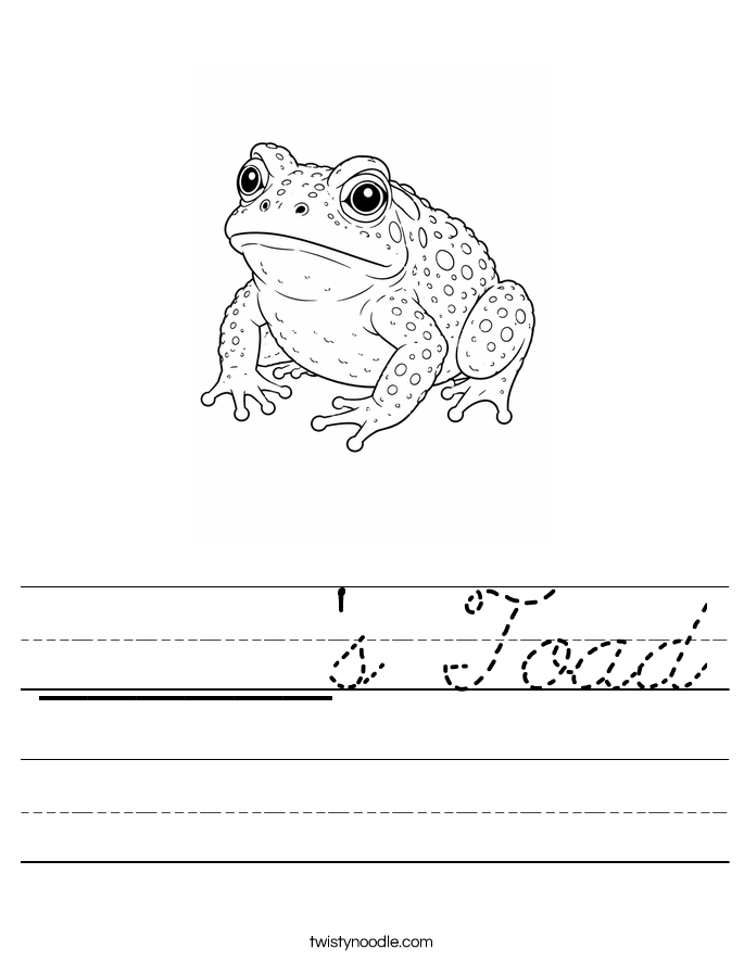 ______'s Toad Worksheet