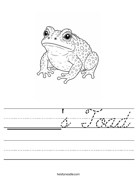 ______'s Toad Worksheet