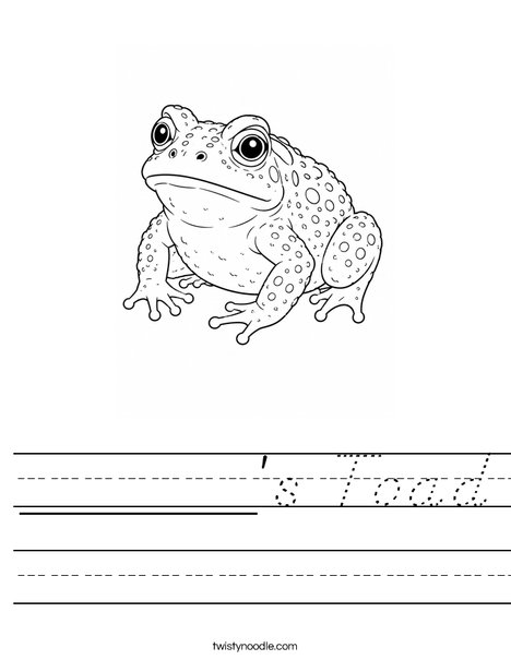 ______'s Toad Worksheet