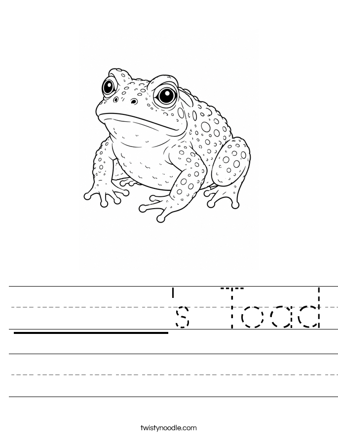 ______'s Toad Worksheet
