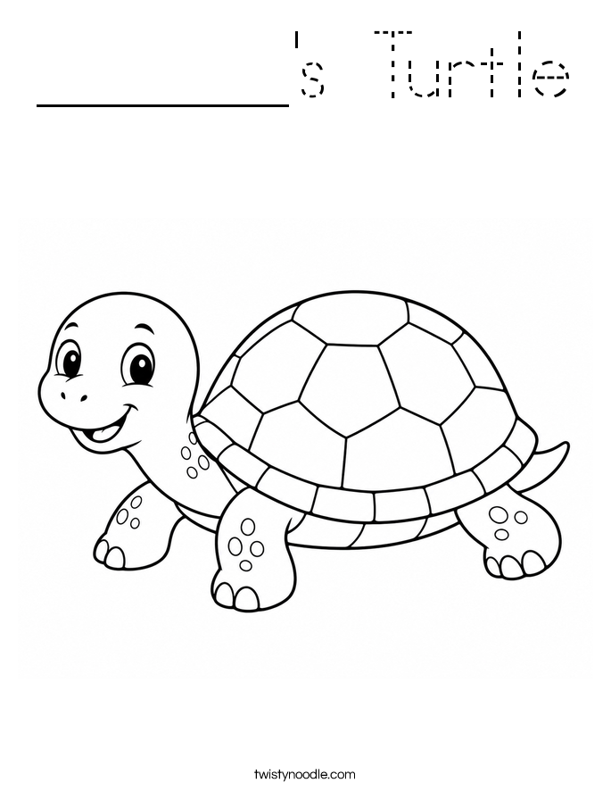 ______'s Turtle Coloring Page