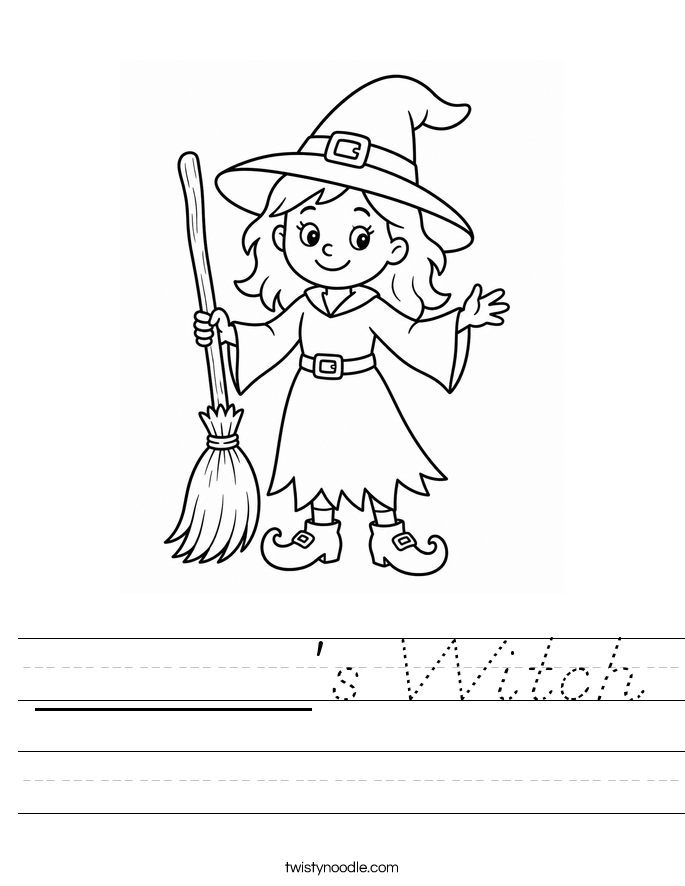 ______'s Witch Worksheet