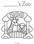 ______'s Zoo Coloring Page