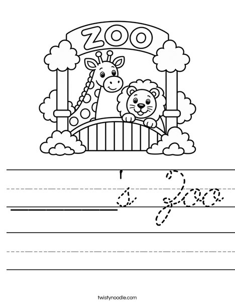 ______'s Zoo Worksheet