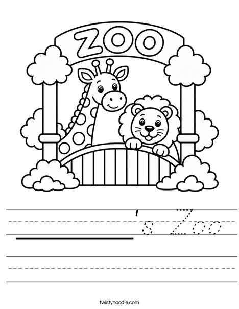 ______'s Zoo Worksheet