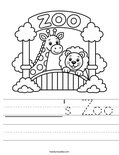 ______'s Zoo Worksheet