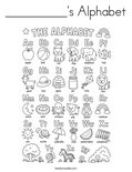 __________'s Alphabet Coloring Page