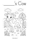 _____'s Cow Coloring Page