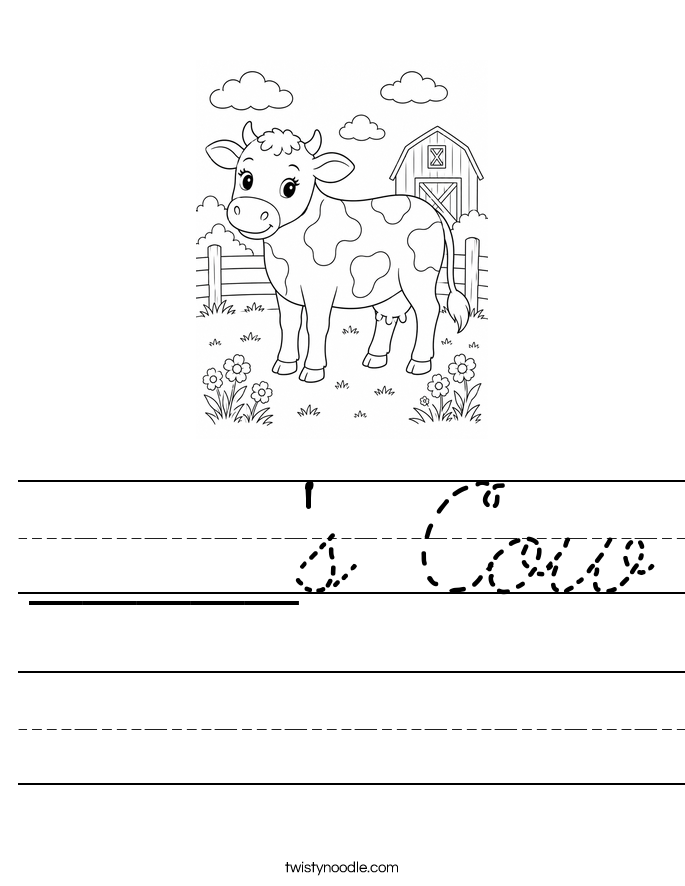 _____'s Cow Worksheet