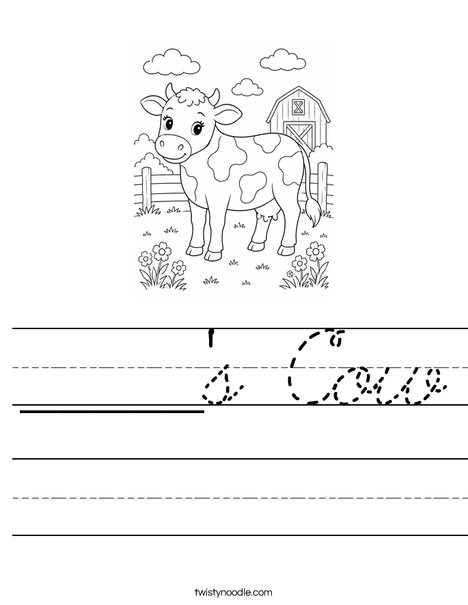 _____'s Cow Worksheet
