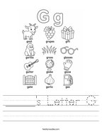 _____'s Letter G Handwriting Sheet