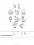 _____'s Letter I Worksheet