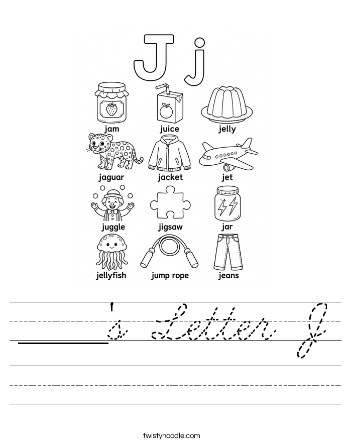 _____'s Letter J Worksheet