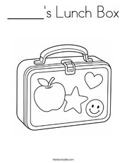 _____'s Lunch Box Coloring Page