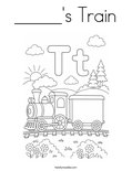 _____'s Train Coloring Page