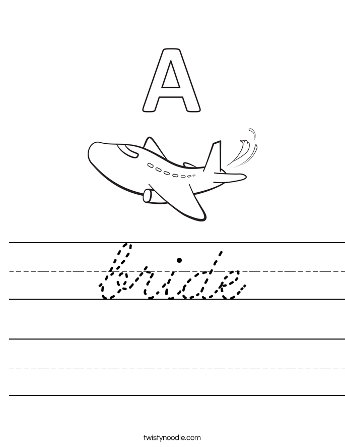 bride Worksheet